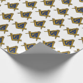 Freemason Masonic Square and Compass Freemasonry Cadeaupapier (Hoek)