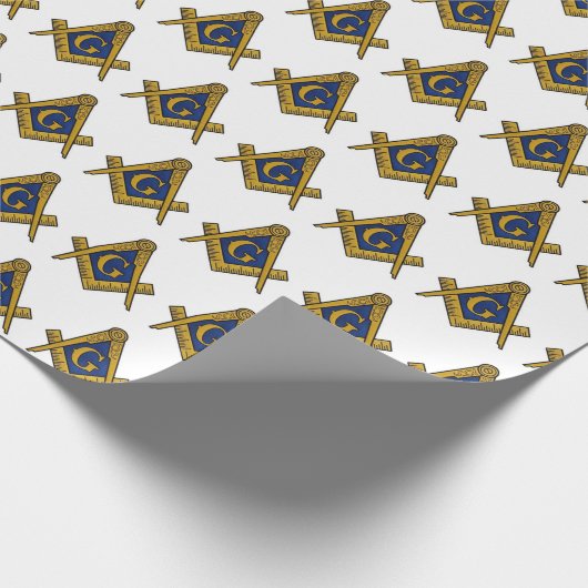 Freemason Masonic Square and Compass Freemasonry Cadeaupapier (Hoek)