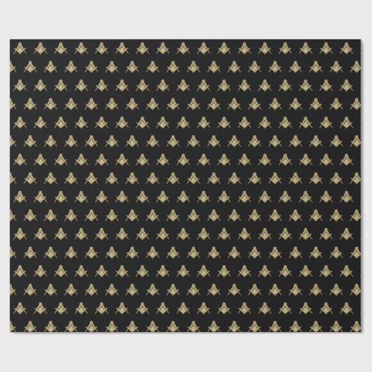 Freemason Masonic Square and Compass Freemasonry Cadeaupapier (Vlak)