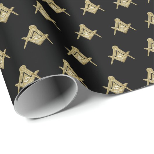 Freemason Masonic Square and Compass Freemasonry Cadeaupapier (Rol Hoek)