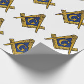 Freemason Masonic Square and Compass Freemasonry Cadeaupapier (Hoek)