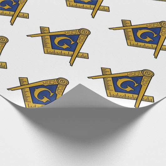 Freemason Masonic Square and Compass Freemasonry Cadeaupapier (Hoek)