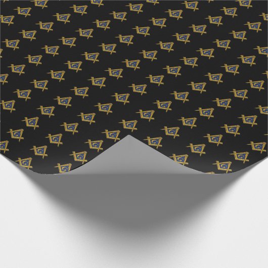 Freemason Masonic Square and Compass Freemasonry Cadeaupapier (Hoek)