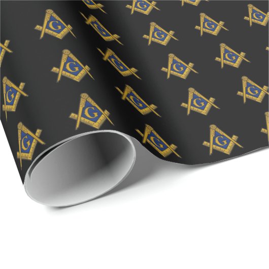 Freemason Masonic Square and Compass Freemasonry Cadeaupapier (Rol Hoek)