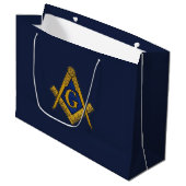 Freemason Masonic Square and Compass Freemasonry Groot Cadeauzakje (Voorkant Gekanteld)
