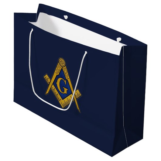 Freemason Masonic Square and Compass Freemasonry Groot Cadeauzakje (Voorkant Gekanteld)