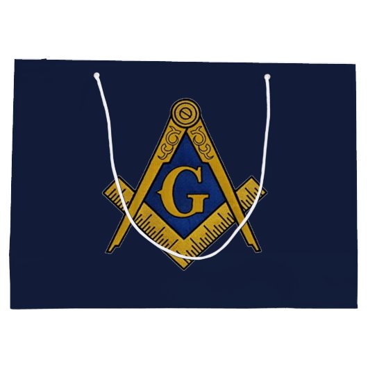 Freemason Masonic Square and Compass Freemasonry Groot Cadeauzakje (Achterkant)