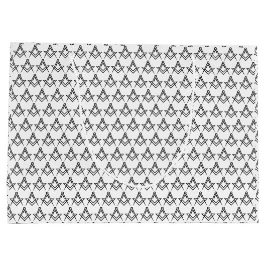 Freemason Masonic Square and Compass Freemasonry Groot Cadeauzakje (Achterkant)