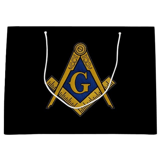 Freemason Masonic Square and Compass Freemasonry Groot Cadeauzakje (Voorkant)