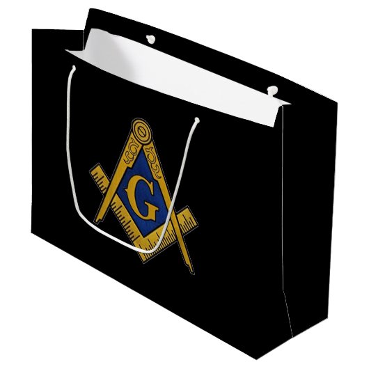 Freemason Masonic Square and Compass Freemasonry Groot Cadeauzakje (Voorkant Gekanteld)
