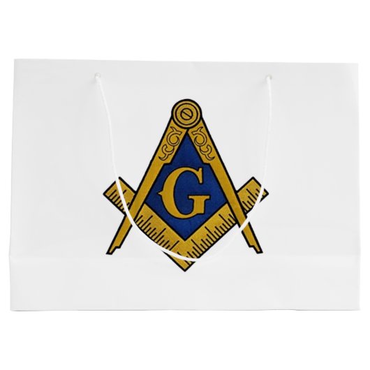 Freemason Masonic Square and Compass Freemasonry Groot Cadeauzakje (Achterkant)