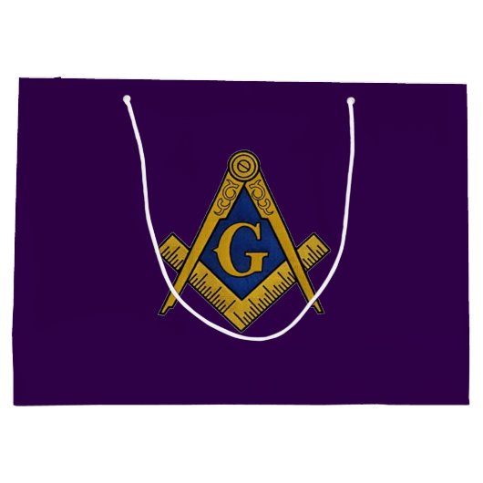 Freemason Masonic Square and Compass Freemasonry Groot Cadeauzakje (Achterkant)