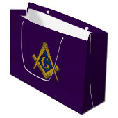 Freemason Masonic Square and Compass Freemasonry Groot Cadeauzakje (Voorkant Gekanteld)