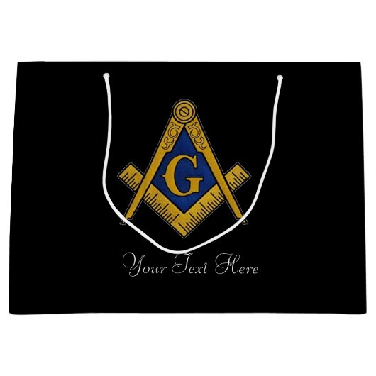 Freemason Masonic Square and Compass Freemasonry Groot Cadeauzakje (Voorkant)