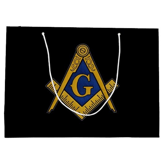 Freemason Masonic Square and Compass Freemasonry Groot Cadeauzakje (Achterkant)