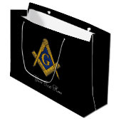Freemason Masonic Square and Compass Freemasonry Groot Cadeauzakje (Voorkant Gekanteld)