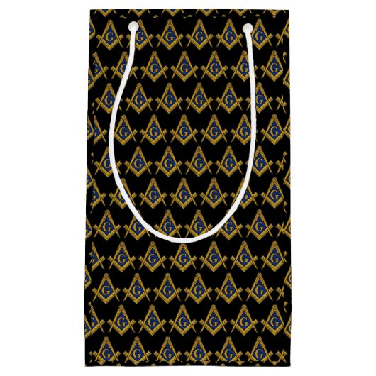 Freemason Masonic Square and Compass Freemasonry Klein Cadeauzakje (Voorkant)