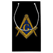Freemason Masonic Square and Compass Freemasonry Klein Cadeauzakje (Achterkant)