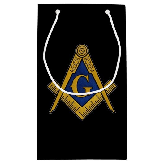 Freemason Masonic Square and Compass Freemasonry Klein Cadeauzakje (Achterkant)