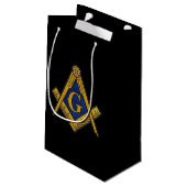 Freemason Masonic Square and Compass Freemasonry Klein Cadeauzakje (Achterkant Gekanteld)