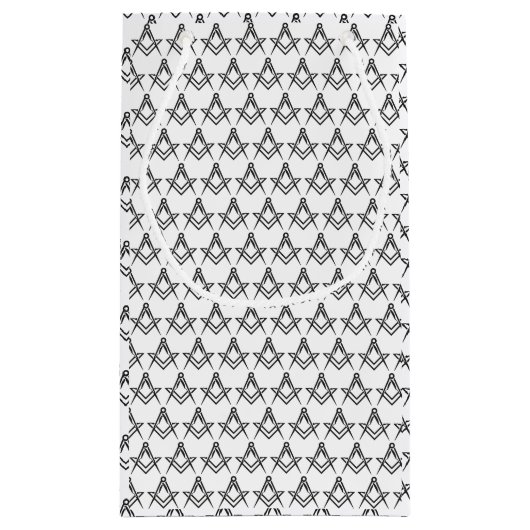 Freemason Masonic Square and Compass Freemasonry Klein Cadeauzakje (Achterkant)