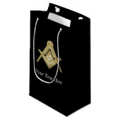 Freemason Masonic Square and Compass Freemasonry Klein Cadeauzakje (Voorkant Gekanteld)