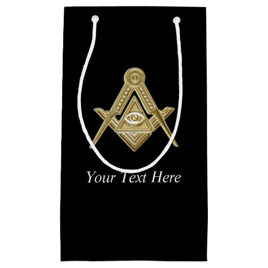 Freemason Masonic Square and Compass Freemasonry Klein Cadeauzakje (Voorkant)