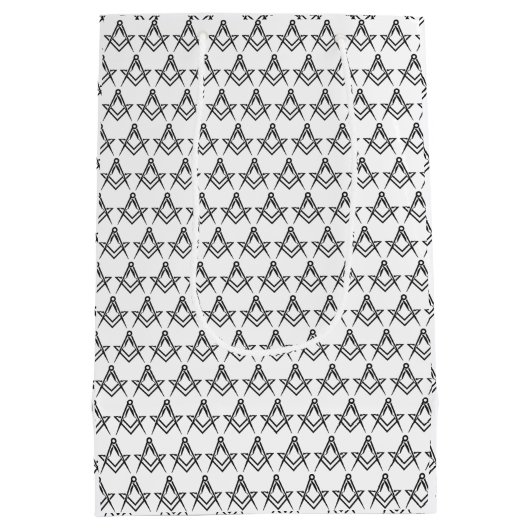 Freemason Masonic Square and Compass Freemasonry Medium Cadeauzakje (Achterkant)