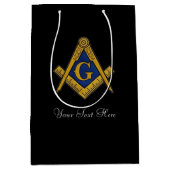 Freemason Masonic Square and Compass Freemasonry Medium Cadeauzakje (Voorkant)