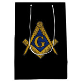 Freemason Masonic Square and Compass Freemasonry Medium Cadeauzakje (Achterkant)