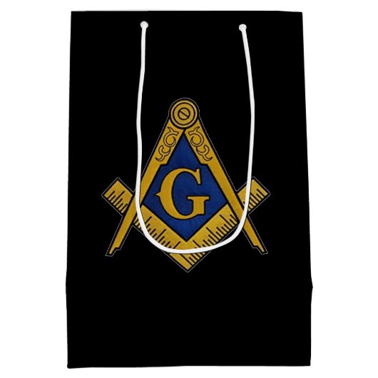 Freemason Masonic Square and Compass Freemasonry Medium Cadeauzakje (Achterkant)