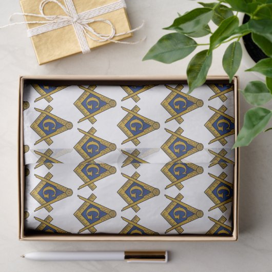 Freemason Masonic Square and Compass Freemasonry Tissuepapier (Geschenk)