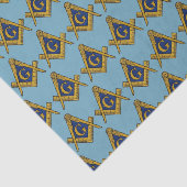 Freemason Masonic Square and Compass Freemasonry Tissuepapier (Detail)