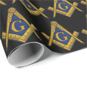 Freemason Masonic Square and Compass Freemasonry W Cadeaupapier (Rol Hoek)