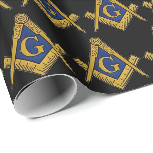 Freemason Masonic Square and Compass Freemasonry W Cadeaupapier (Rol Hoek)