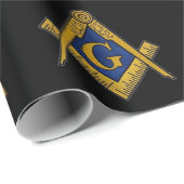 Freemason Masonic Square and Compass Freemasonry W Cadeaupapier (Rol Hoek)