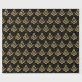 Freemason Masonic Square and Compass Freemasonry W Cadeaupapier (Vlak)