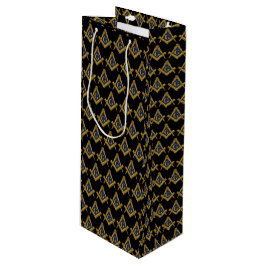 Freemason Masonic Square and Compass Freemasonry Wijn Cadeautas