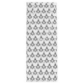 Freemason Masonic Square and Compass Freemasonry Wijn Cadeautas (Achterkant)