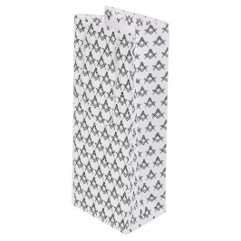 Freemason Masonic Square and Compass Freemasonry Wijn Cadeautas