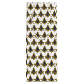 Freemason Masonic Square and Compass Freemasonry Wijn Cadeautas (Achterkant)