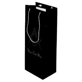 Freemason Masonic Square and Compass Freemasonry Wijn Cadeautas