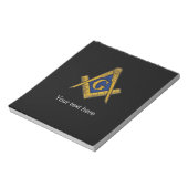 Freemason Masonic Square Compass Notitieblok (Linkerzijde)