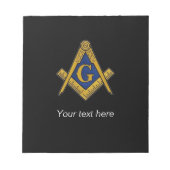 Freemason Masonic Square Compass Notitieblok (Voorkant)