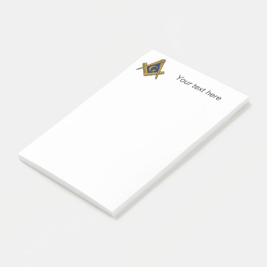 Freemason Masonic Square Compass Post-it® Notes (Schuin)