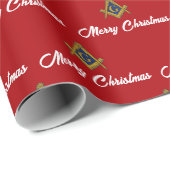 Freemason Masonic Square Freemasonry Christmas  Cadeaupapier (Rol Hoek)