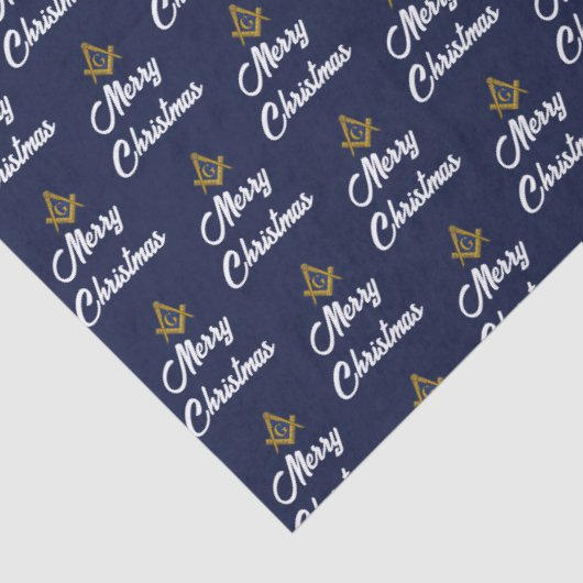 Freemason Masonic Square Freemasonry Christmas  Tissuepapier (Detail)