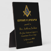 Freemason Master Mason Lodge Masonry Fotoplaat (Zijkant)