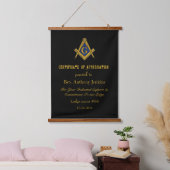 Freemason Master Mason Lodge Masonry Hangend Wandkleed (Slaapkamer)