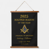 Freemason Master Mason Lodge Masonry Hangend Wandkleed (Voorkant)